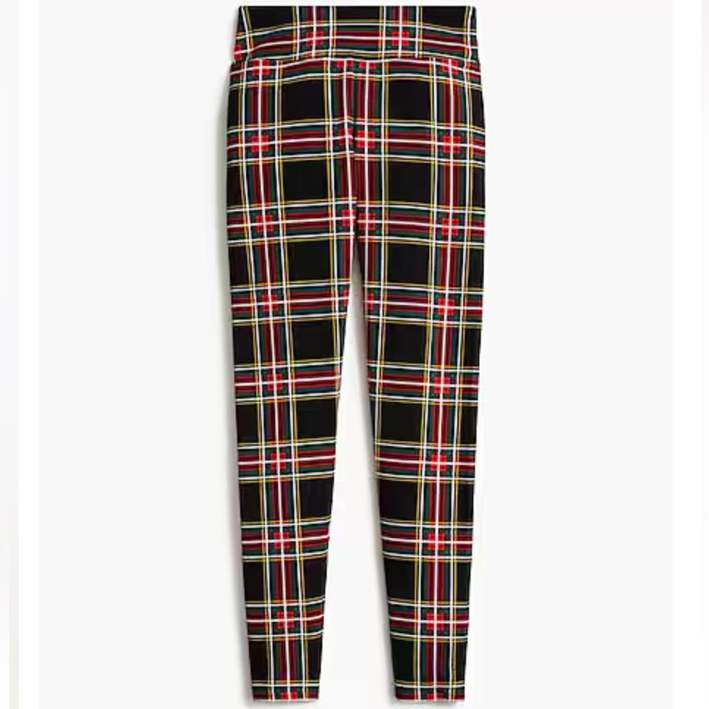 J.Crew Full Length Cotton Blend Plaid Leggings Size Large, New With Tags!